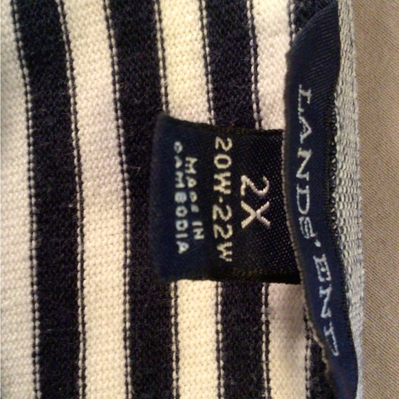 2X Land’s End Nautical Top - Picture 3 of 3